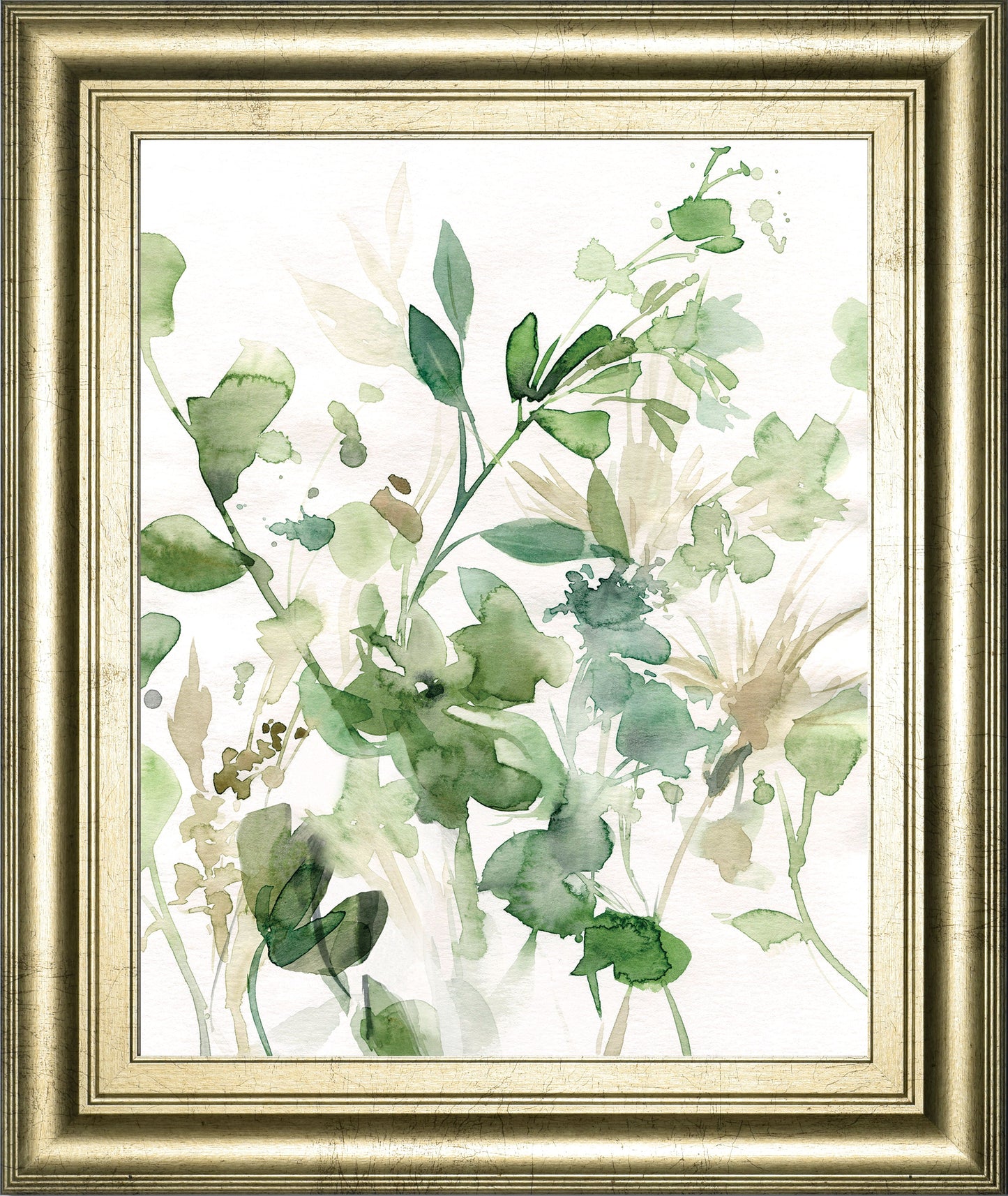 Sage Garden I By Carol Robinson - Framed Print Wall Art - Green Classy Art