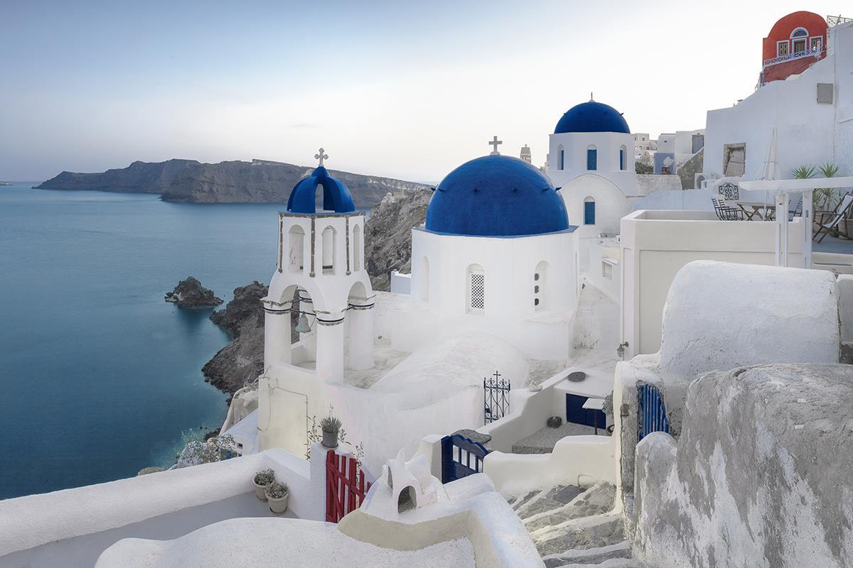 Santorini View By Danita Delimont - Blue Classy Art