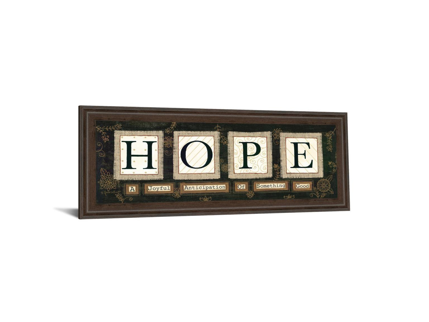 Hope By Anne Lapoint - Wall Art - Dark Brown Classy Art