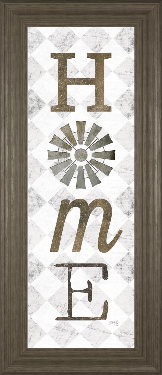 Home With Windmill Il By Marla Rae - Pearl Silver Classy Art