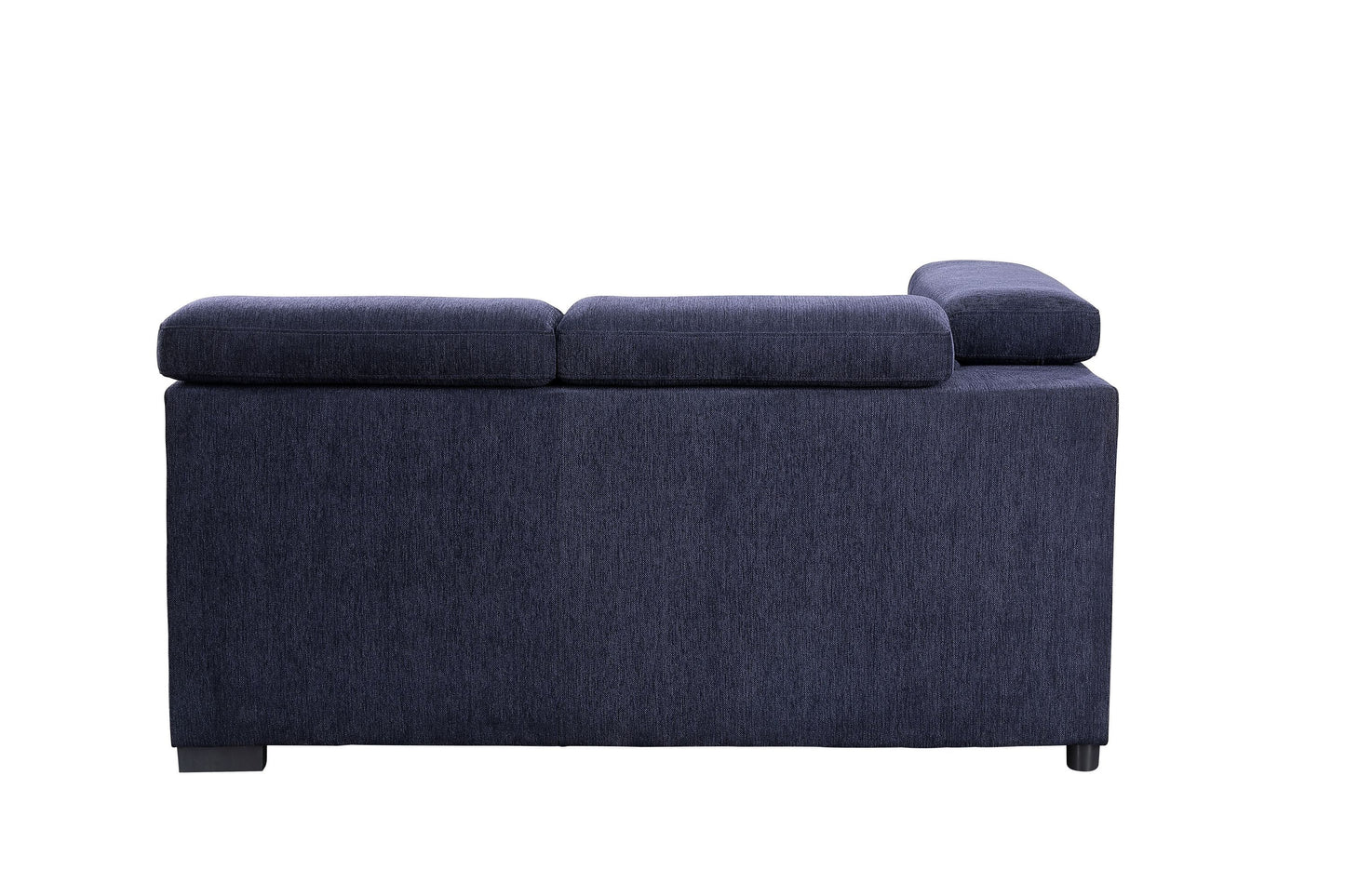 ACME Nekoda Storage Sleeper Sectional Sofa and Ottoman, Navy Blue Fabric 55520 ***(FREE SHIPPING)*** House to Home Furnishings LLC