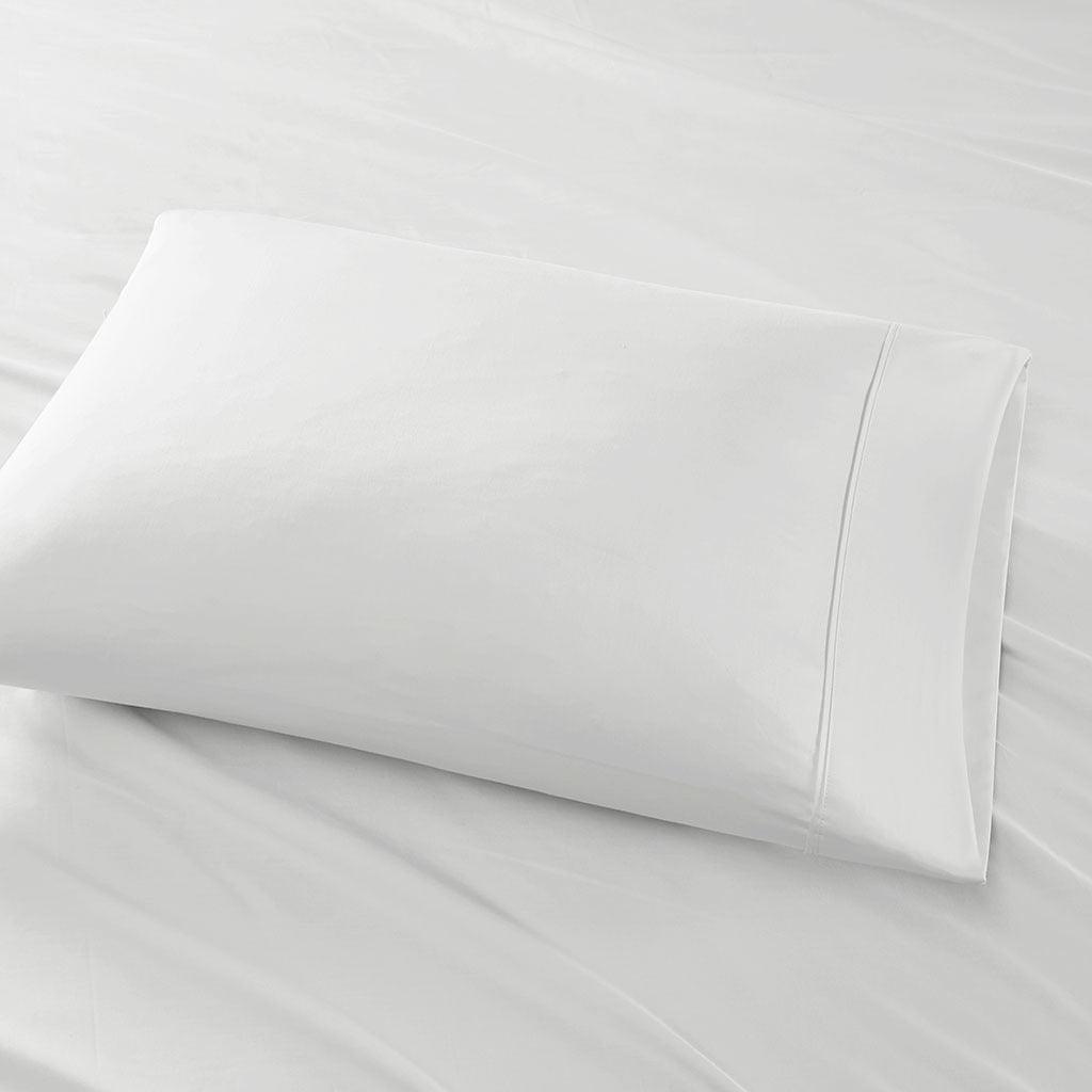 600 Thread Count Cal King 102" Sheet Set White Olliix.com