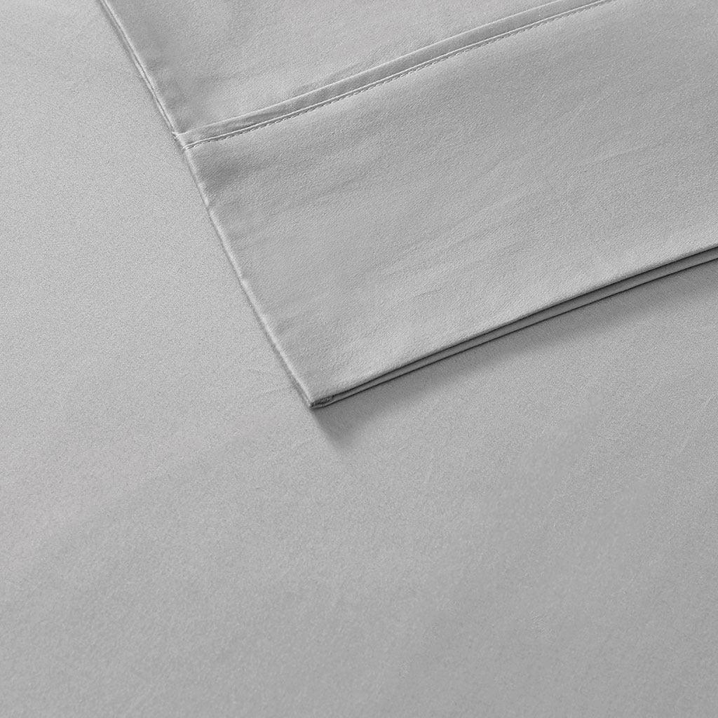 600 Thread Count Cal King Sheet Set Light Gray Olliix.com