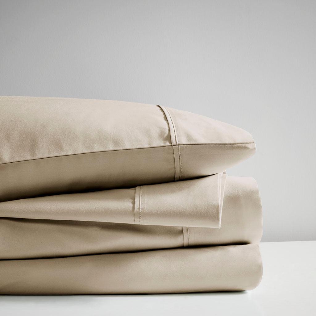 600 Thread Count California King Sheet Set Khaki Olliix.com