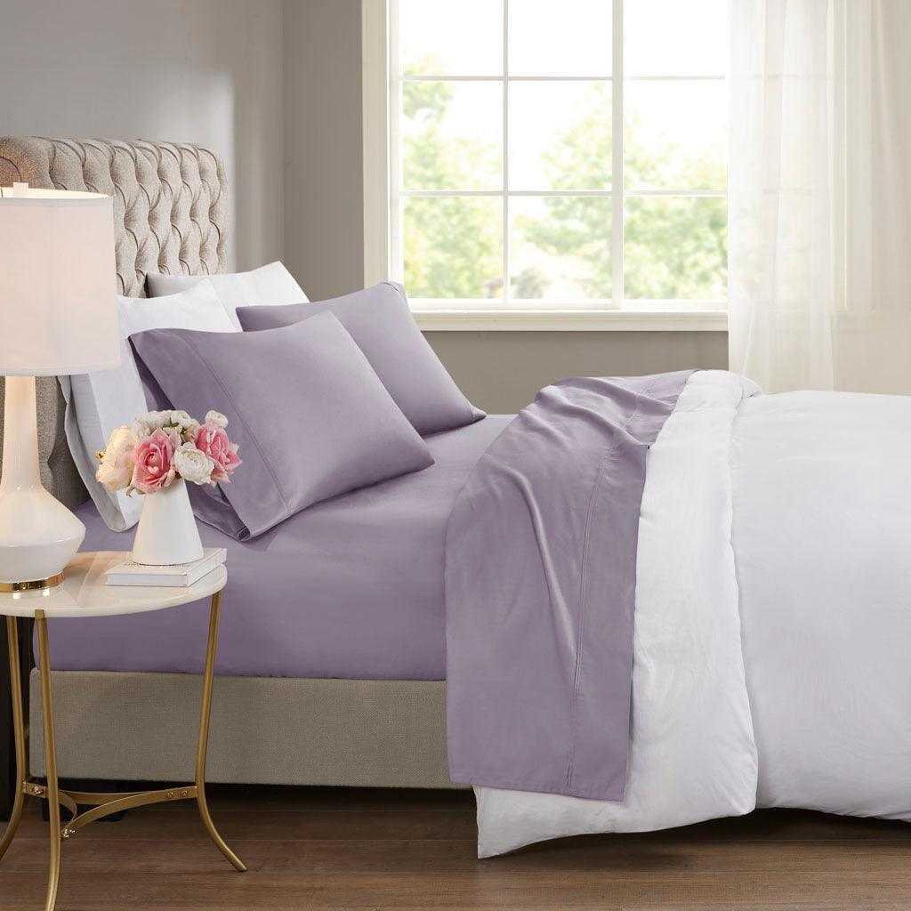 600 Thread Count California King Sheet Set Purple Olliix.com