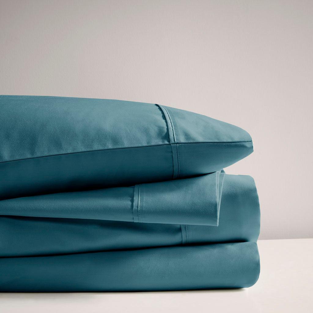 600 Thread Count California King Sheet Set Teal Olliix.com