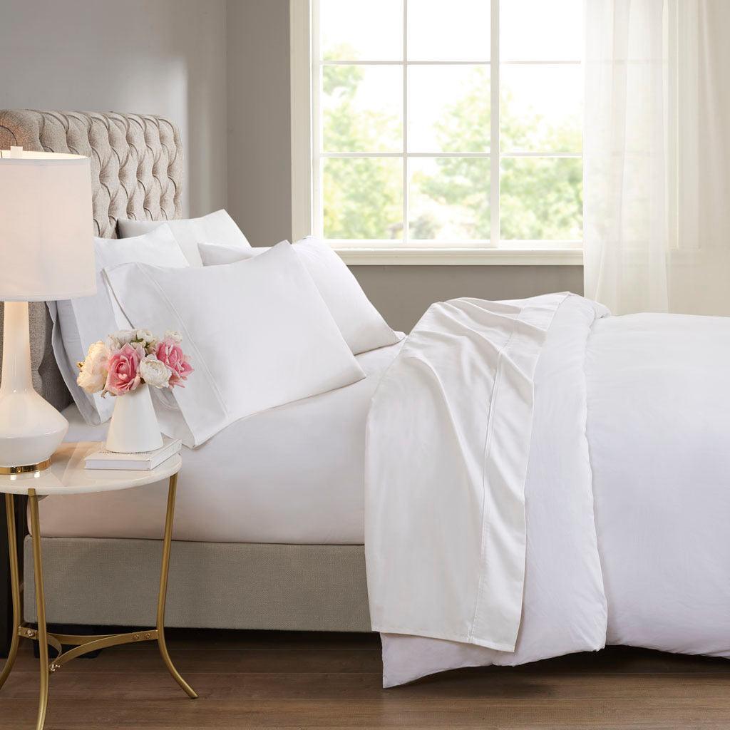 600 Thread Count California King Sheet Set White Olliix.com