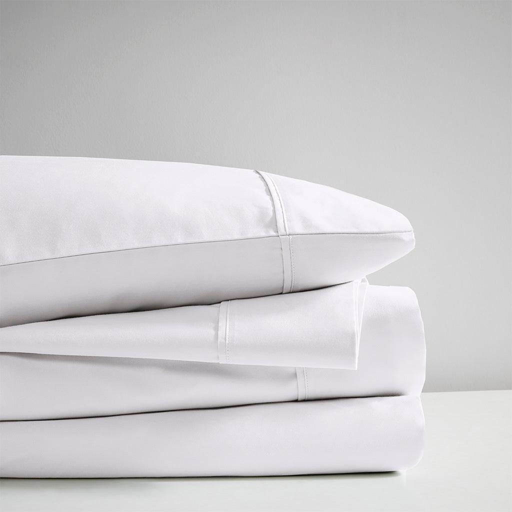 600 Thread Count California King Sheet Set White Olliix.com