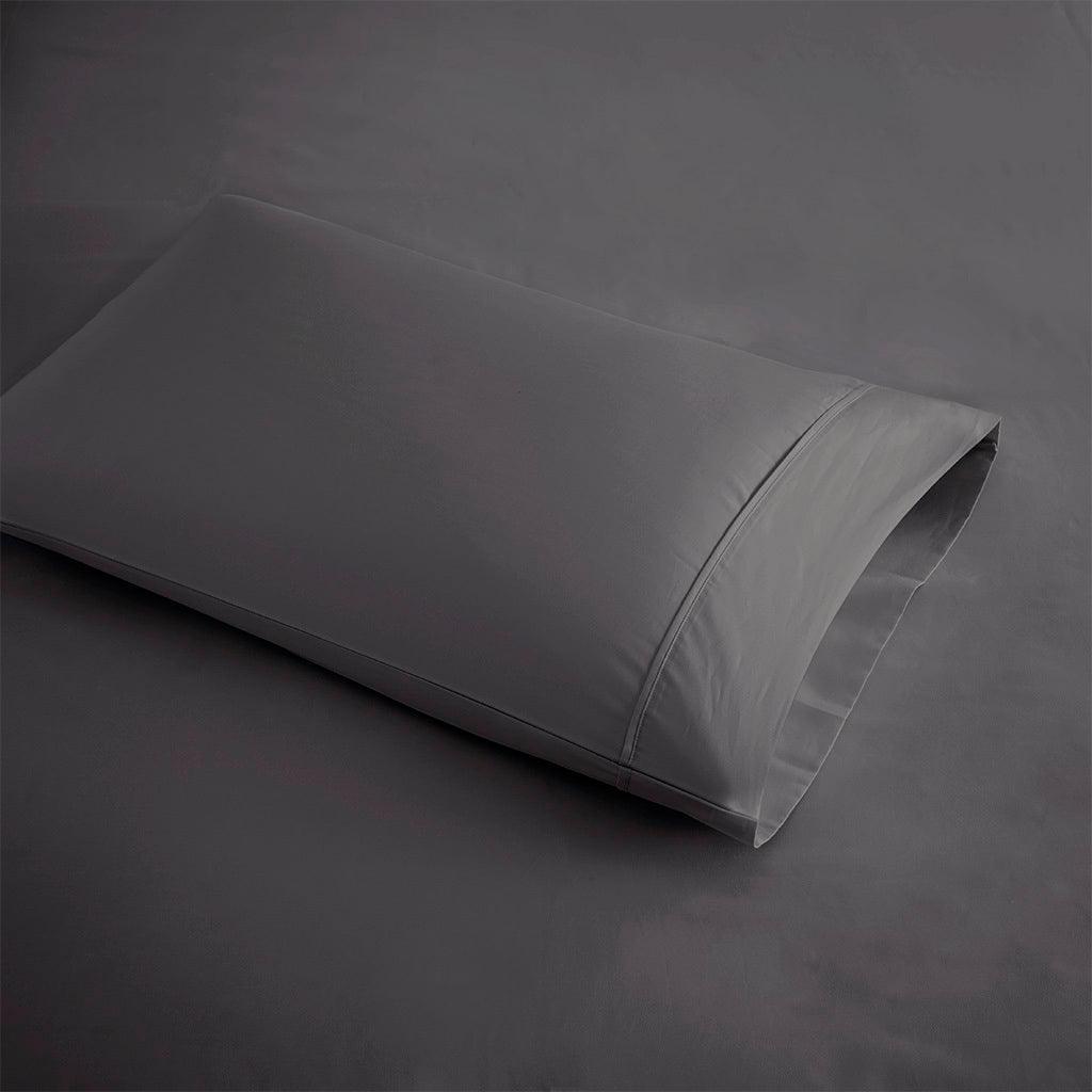 600 Thread Count King Sheet Set Charcoal Olliix.com