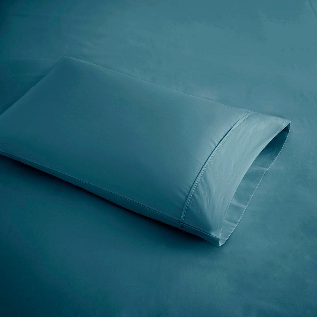 600 Thread Count King Sheet Set Teal Olliix.com