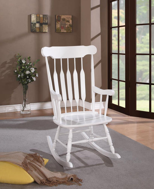 Traditional White Rocking Chair Coaster Z2 Premium