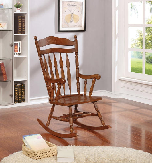 Traditional Medium Brown Rocking Chair Coaster Z2 Premium