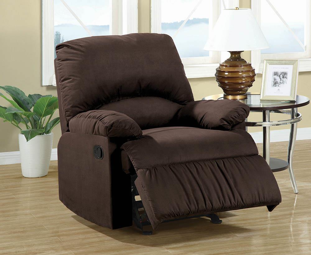 G600266 Casual Chocolate Glider Recliner Coaster Z2 Premium