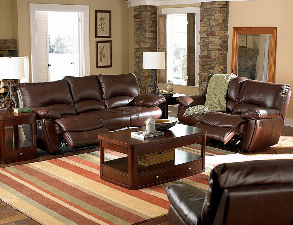 Clifford Motion Dark Brown Reclining Two-Piece Living Room Set Coaster Z2 Premium