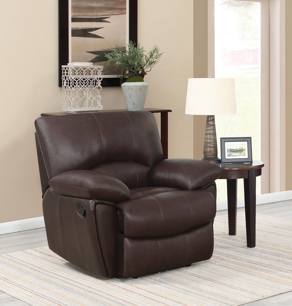 Clifford Motion Dark Brown Glider Recliner Coaster Z2 Premium