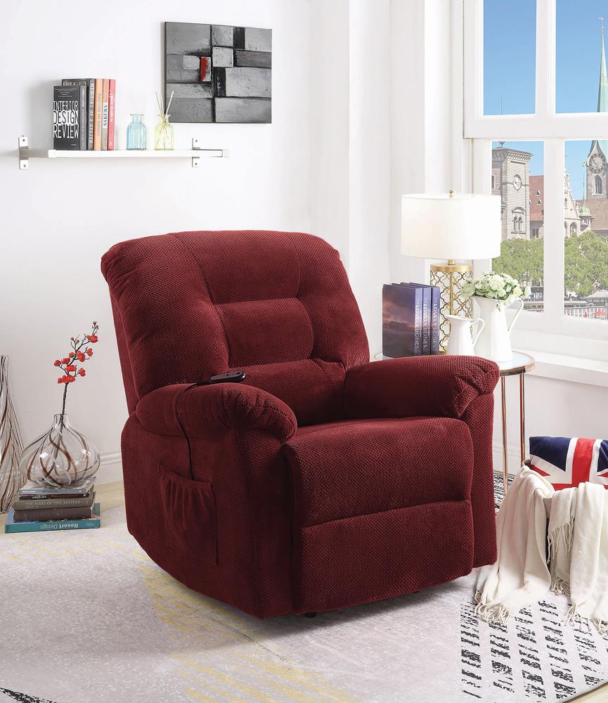 Brick Red Power Lift Recliner Coaster Z2 Premium