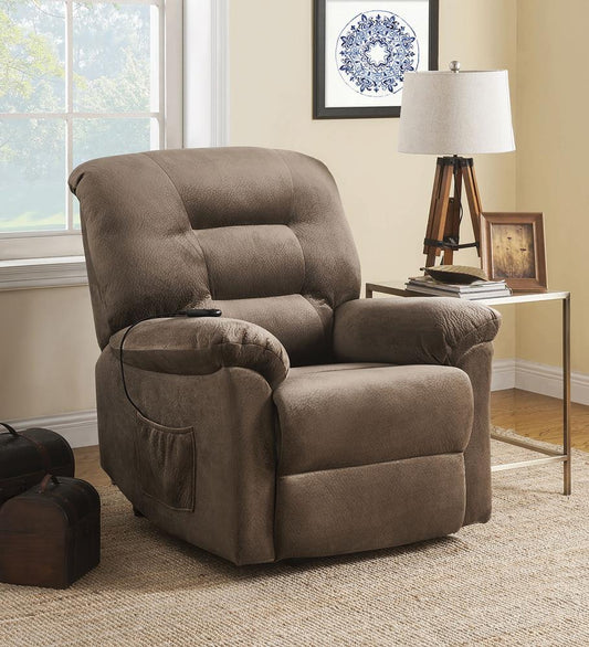 G601025 Casual Brown Sugar Power Lift Recliner Coaster Z2 Premium