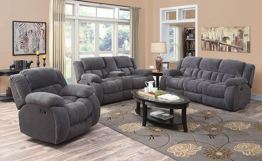 Weissman Grey Three-Piece Living Room Set Coaster Z2 Premium