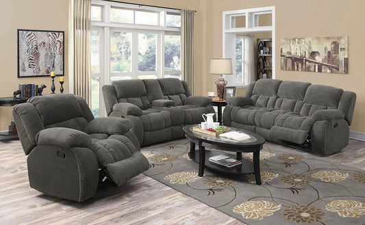 Weissman Grey Reclining Sofa Coaster Z2 Premium