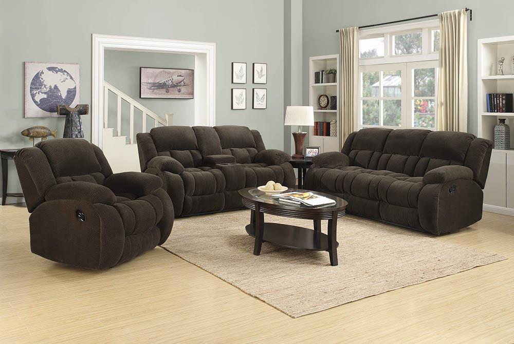 Weissman Brown Three-Piece Living Room Set Coaster Z2 Premium