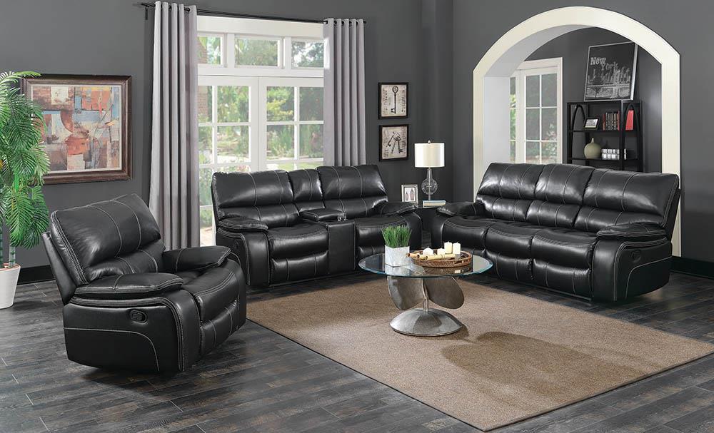 Willemse Dark Brown Reclining Three-Piece Living Room Set Coaster Z2 Premium