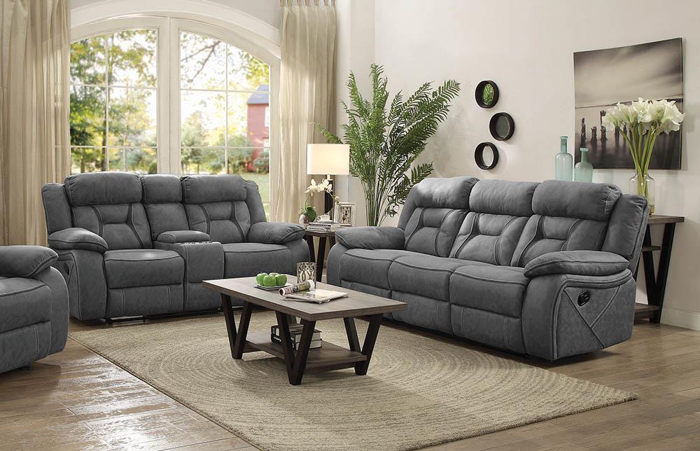 Houston Casual Stone Reclining Two-Piece Living Room Set Coaster Z2 Premium