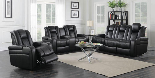 Delangelo Black Power Motion Three-Piece Living Room Set Coaster Z2 Premium