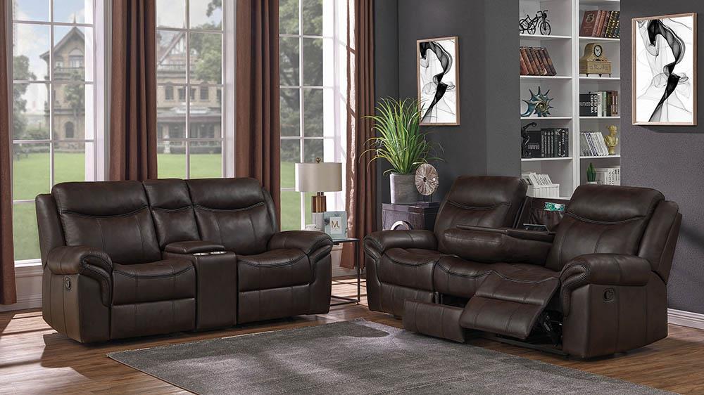 Sawyer Transitional Brown Two-Piece Living Room Set Coaster Z2 Premium