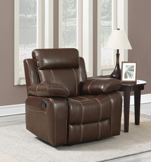 Myleene Chestnut Leather Recliner Coaster Z2 Premium