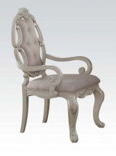 Acme Ragenardus Arm Chair in Antique White (Set of 2) 61283 ACME East