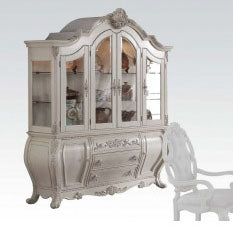 Acme Ragenardus Hutch and Buffet in Antique White 61284 ACME East