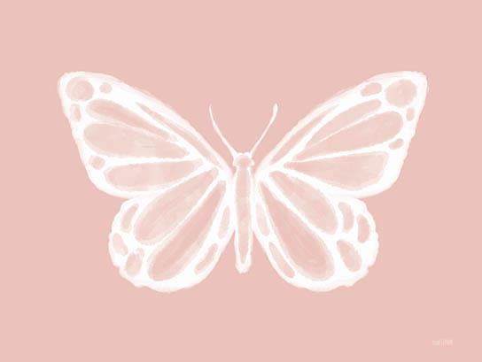 Blush Butterfly By Dakota Diener (Framed) (Small) - Pink Classy Art