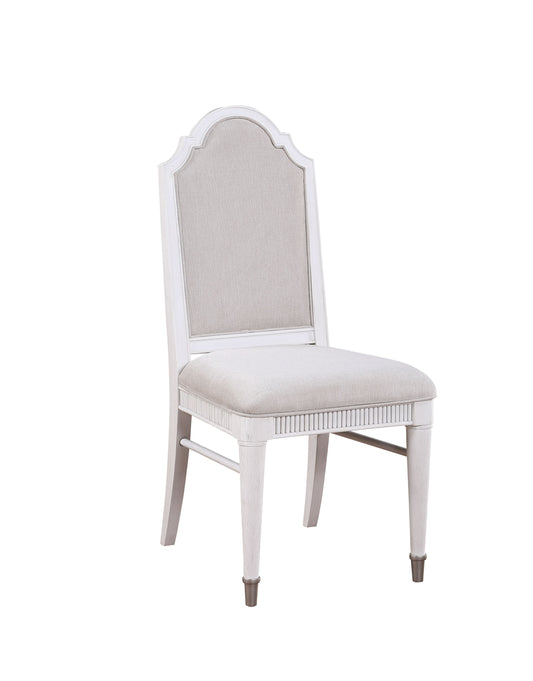 Celestia Fabric & Off White Side Chair ACME East