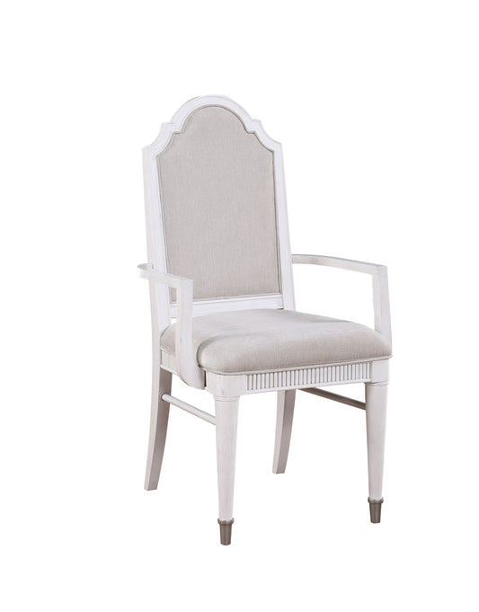 Celestia Fabric & Off White Arm Chair ACME East