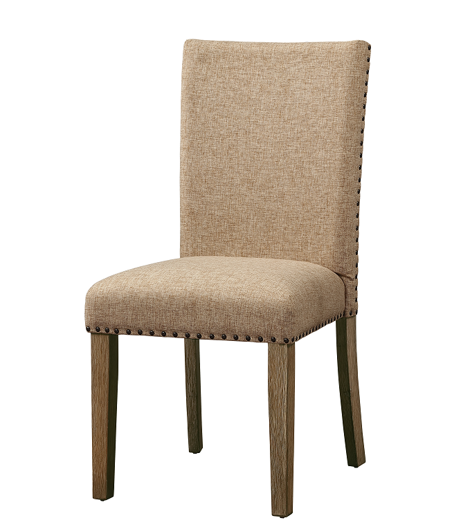 Nathaniel Fabric & Maple Side Chair , Padded Back ACME East