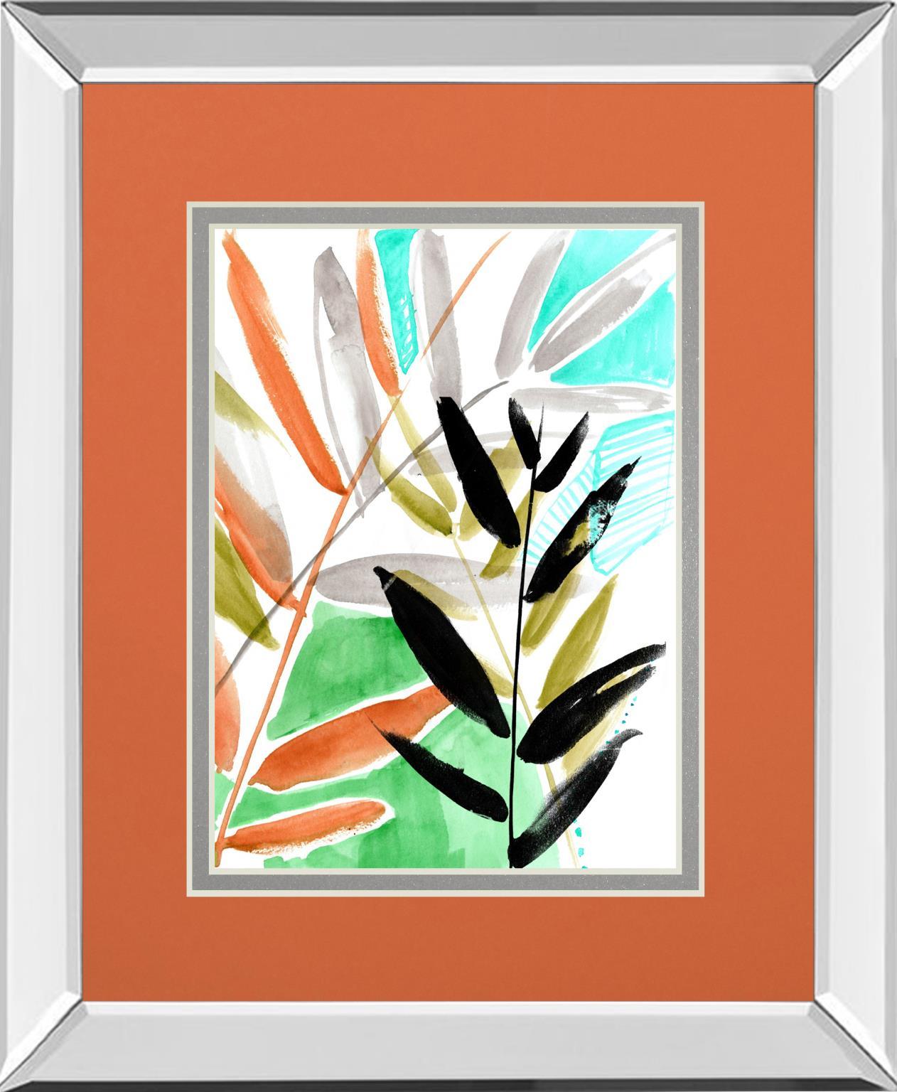 Vivid Fronds I By Jennifer Goldberger - Orange Classy Art