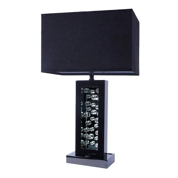 Monica Black Table Lamp Crown Mark