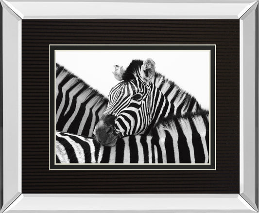 A Safe Place By Papiorek Mirrored Frame - Black Classy Art