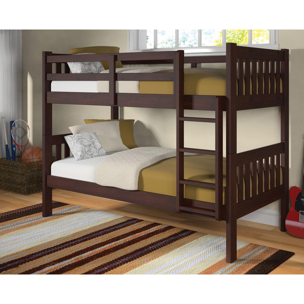 Donco Trading Company Kids Beds Bunk Bed 1010-3TTCP Donco Trading Company