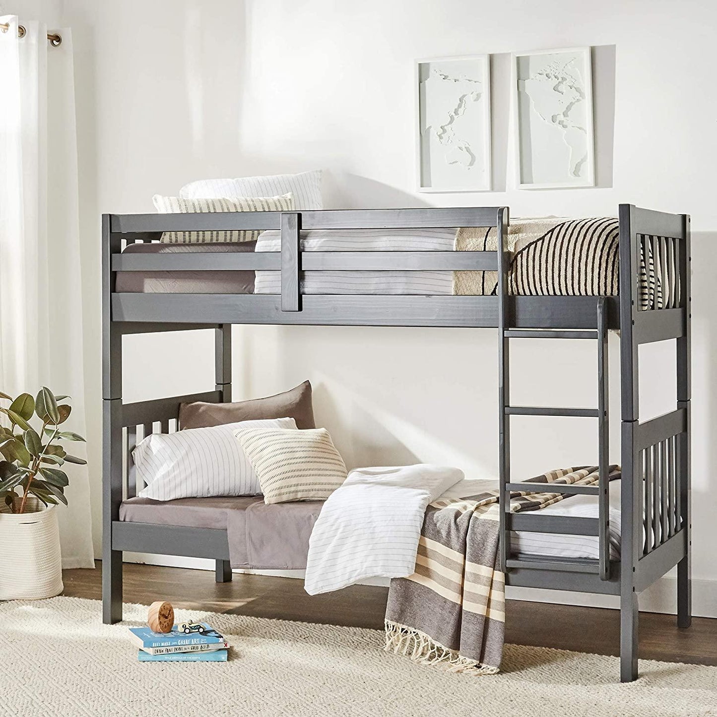 Donco Trading Company Kids Beds Bunk Bed 1010-3TTDG Donco Trading Company