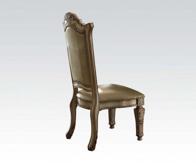 Acme Vendome Side Chair (Set of 2) in Gold Patina 63003 ACME East