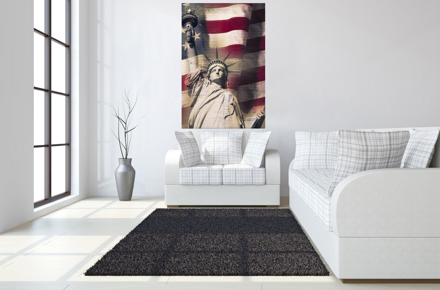 Tempered Glass With Foil - We the People - Beige Classy Art