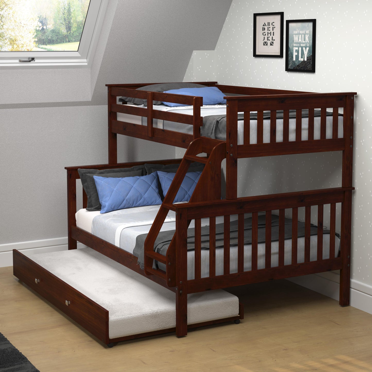 Donco Trading Company Kids Beds Trundle Bed 503-CP Donco Trading Company