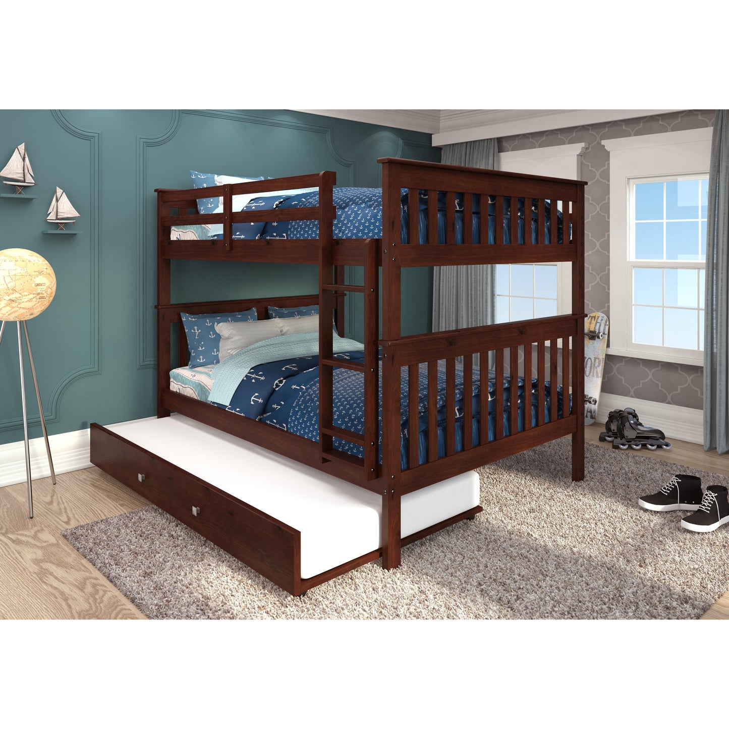 Donco Trading Company Kids Beds Trundle Bed 503-CP Donco Trading Company