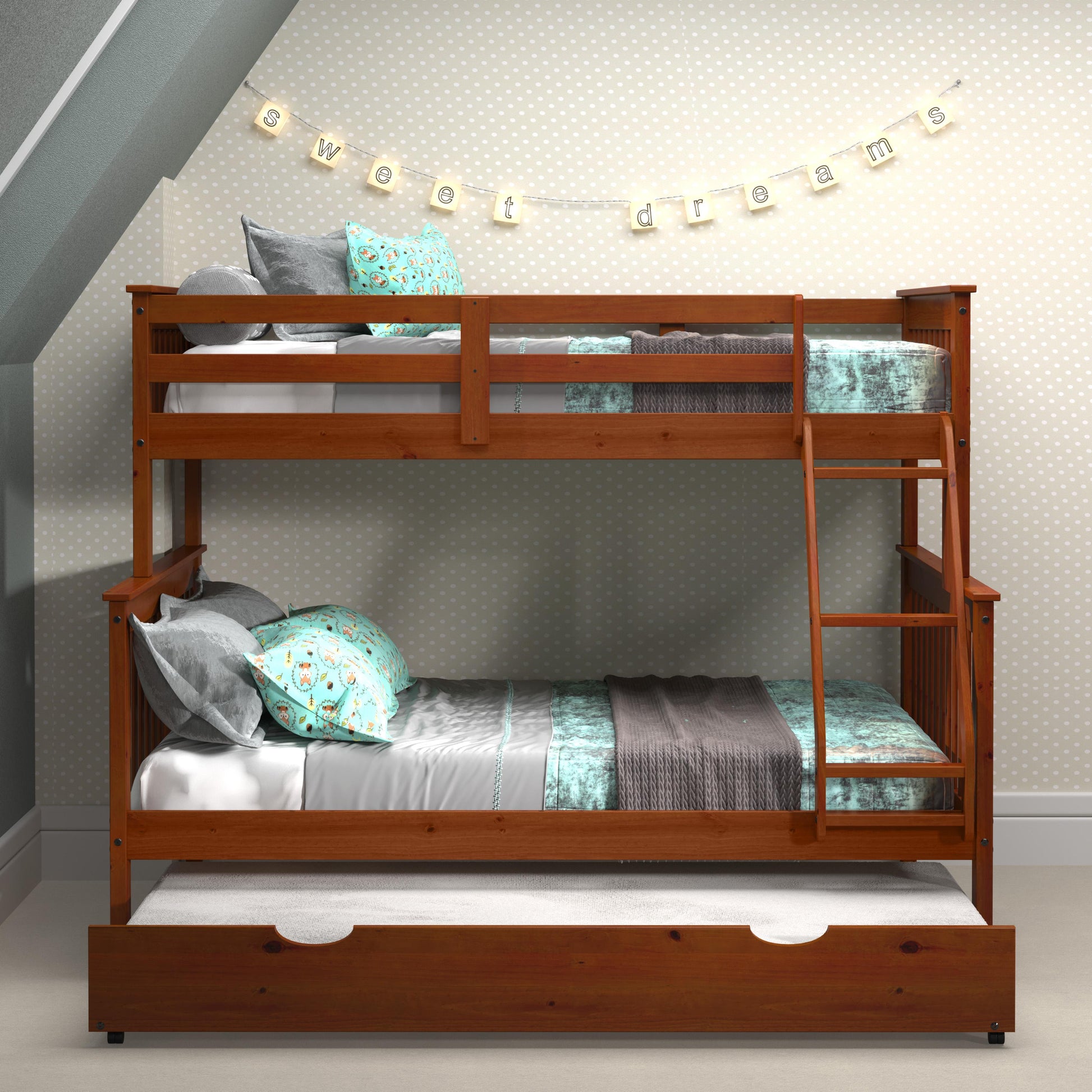 Donco Trading Company Kids Beds Trundle Bed 503-E Donco Trading Company