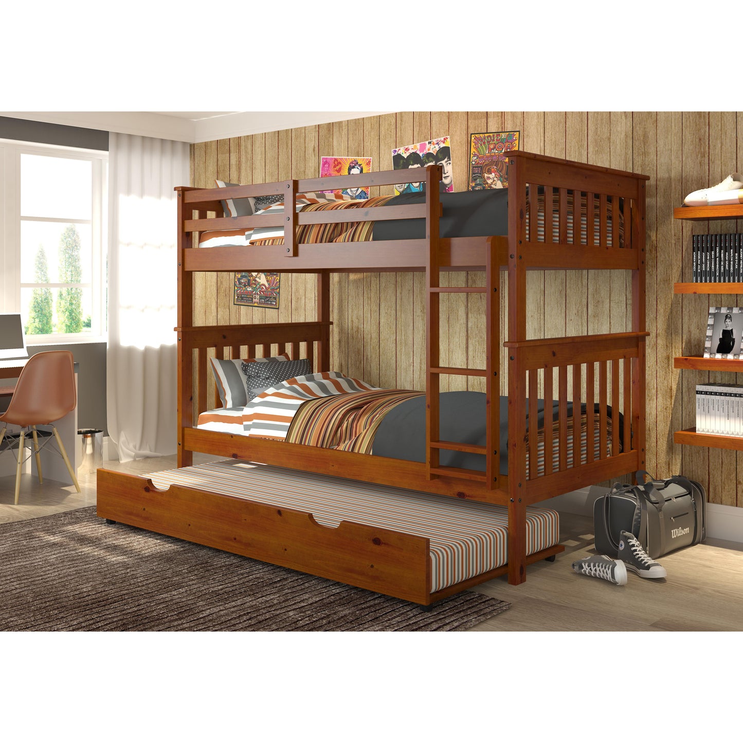 Donco Trading Company Kids Beds Trundle Bed 503-E Donco Trading Company