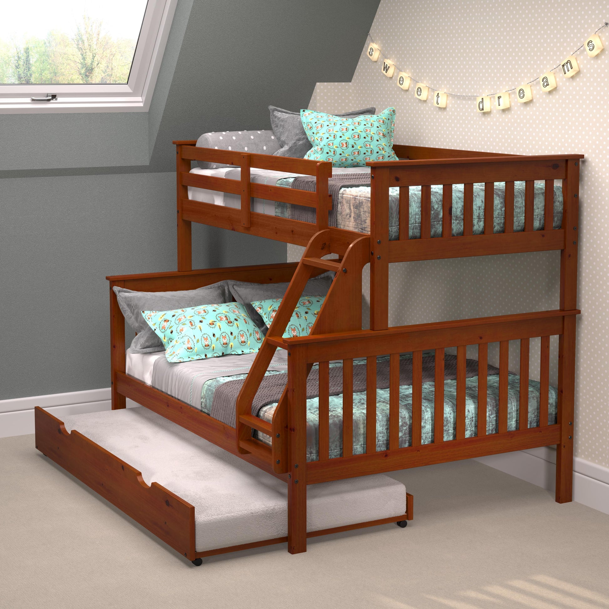 Donco Trading Company Kids Beds Trundle Bed 503-E Donco Trading Company