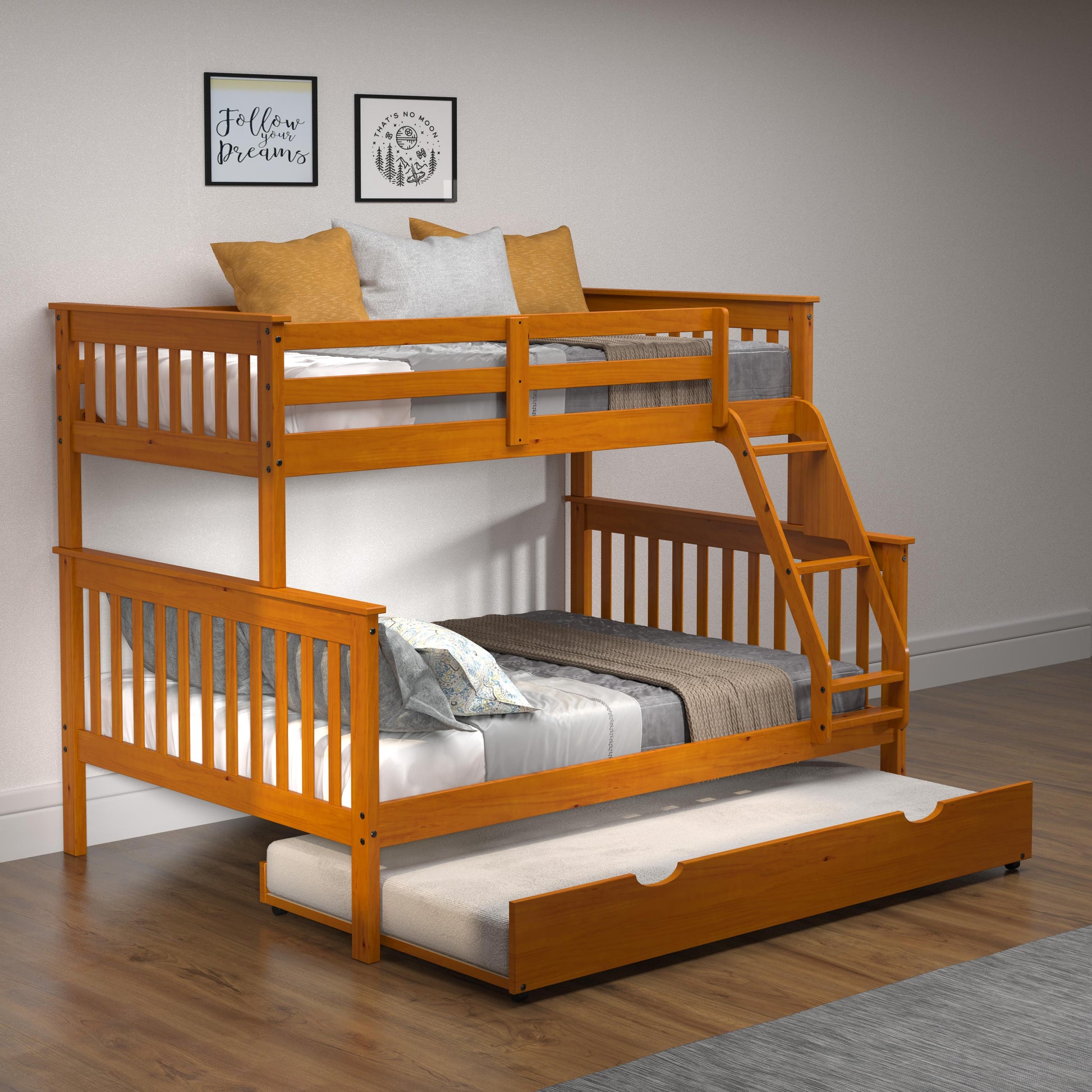 Donco Trading Company Kids Beds Trundle Bed 503-H Donco Trading Company