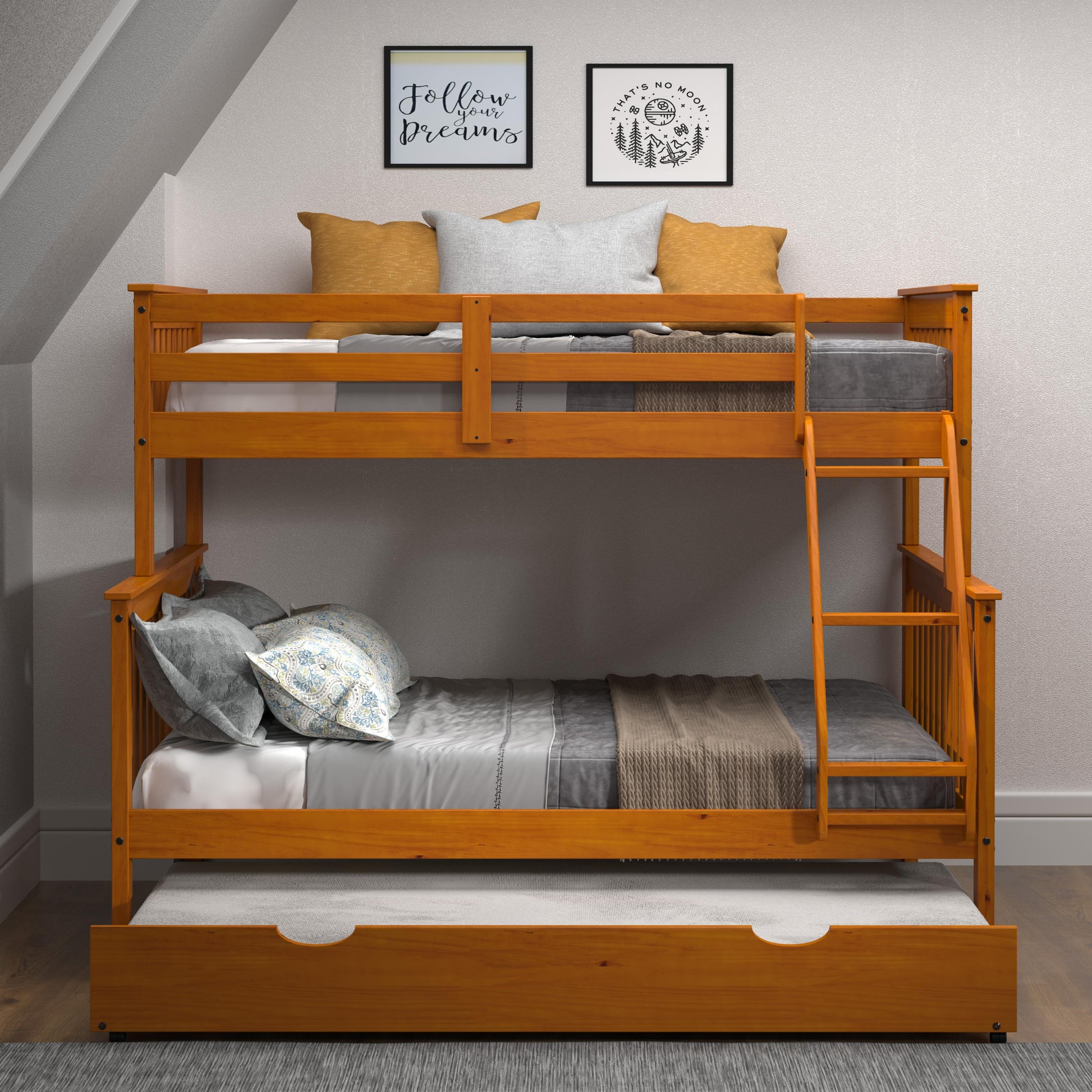 Donco Trading Company Kids Beds Trundle Bed 503-H Donco Trading Company