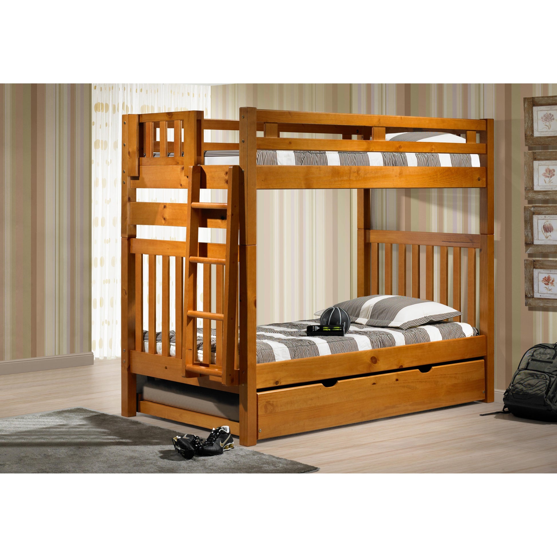 Donco Trading Company Kids Beds Trundle Bed 503-H Donco Trading Company